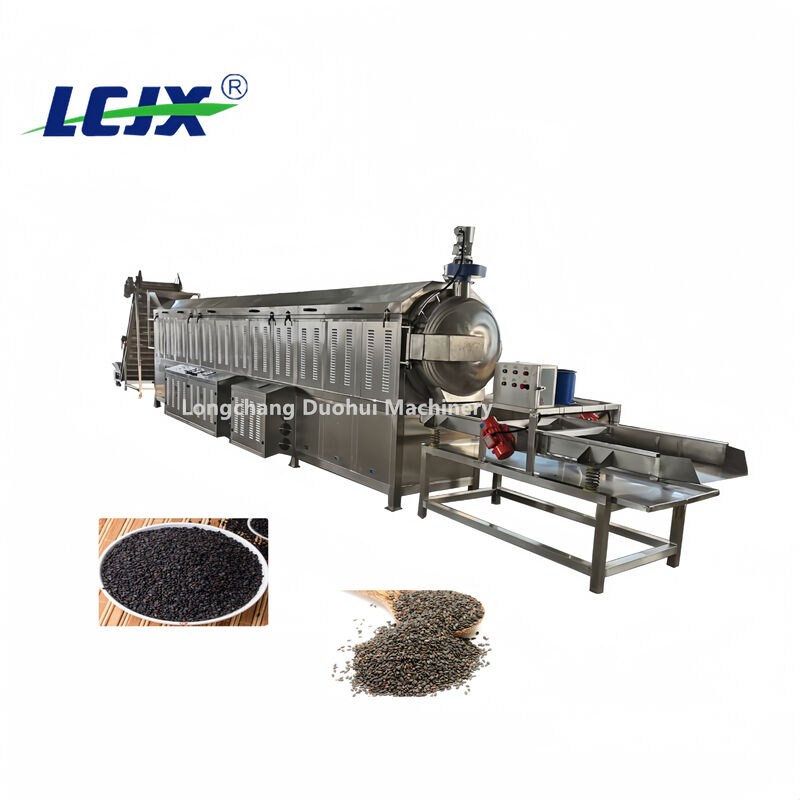 Stainless Steel Automatic Sesame Roasting Machine Commercial Rotary Drum Roaster