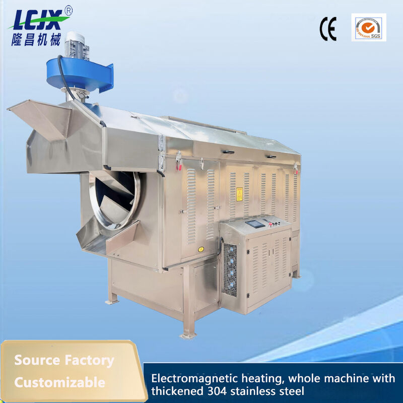 High Uniform Heating Flax Seed Sesame Camellia Seed Pumpkin Roaster Industrial Roasting Equipment
