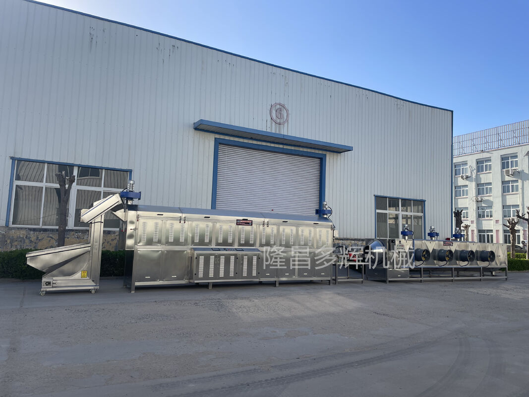 Fully Automatic Intelligent Temperature Barley Wheat Rice Corn Grain Roasting Machine Food Processing Line