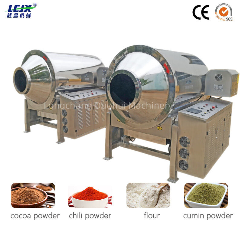 Industrial Food Grade Cocoa Chili Cumin Flour Powder Roasting Machine