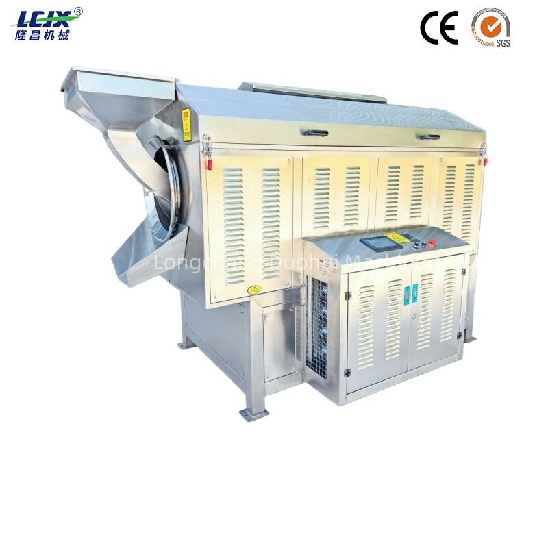 Stainless Steel Oil Seed Roaster Flaxseed Sesame Perilla Seed Roasting Machine