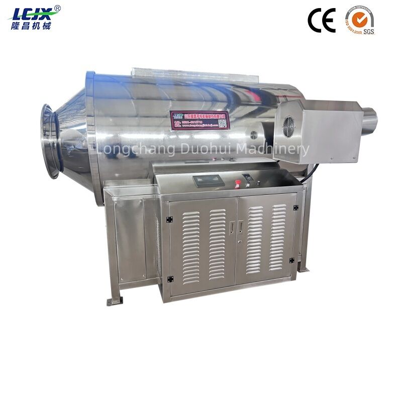 Stainless Steel Automatic Sesame Roasting Machine with Adjustable Speed for Oilseed Roasting