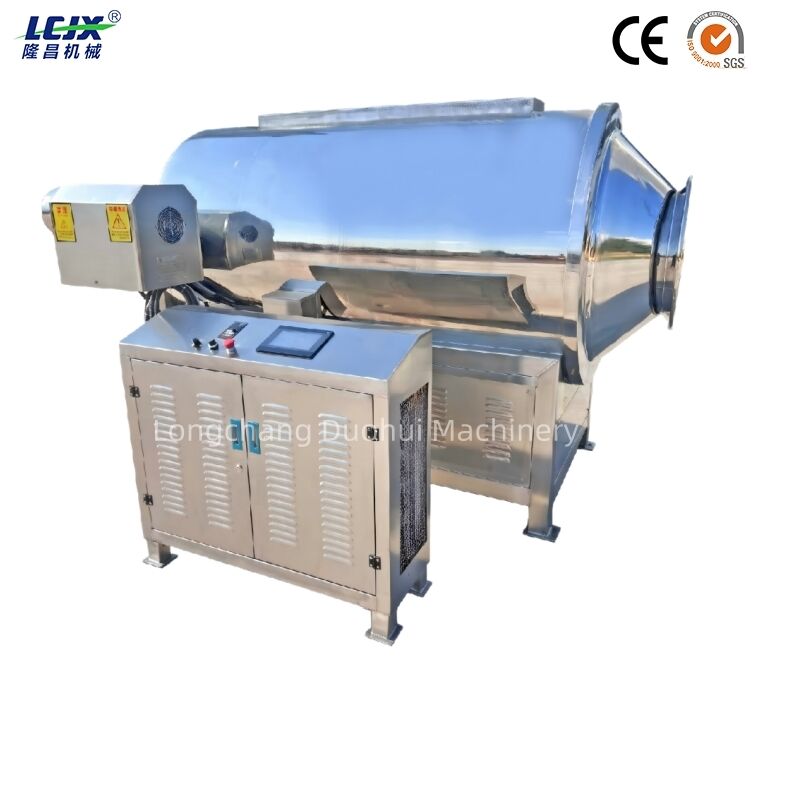 Automatic Stainless Steel Sesame Roasting Machine with Adjustable Speed for Commercial Use