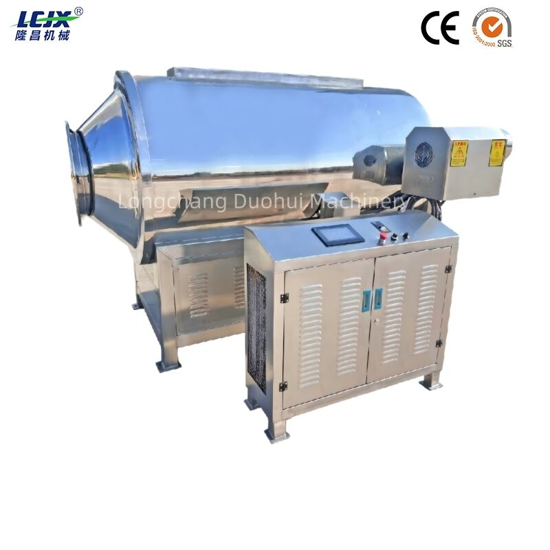 Automatic Stainless Steel Seeds Roasting Machine with Electromagnetic Heating for Continuous Roasting Production