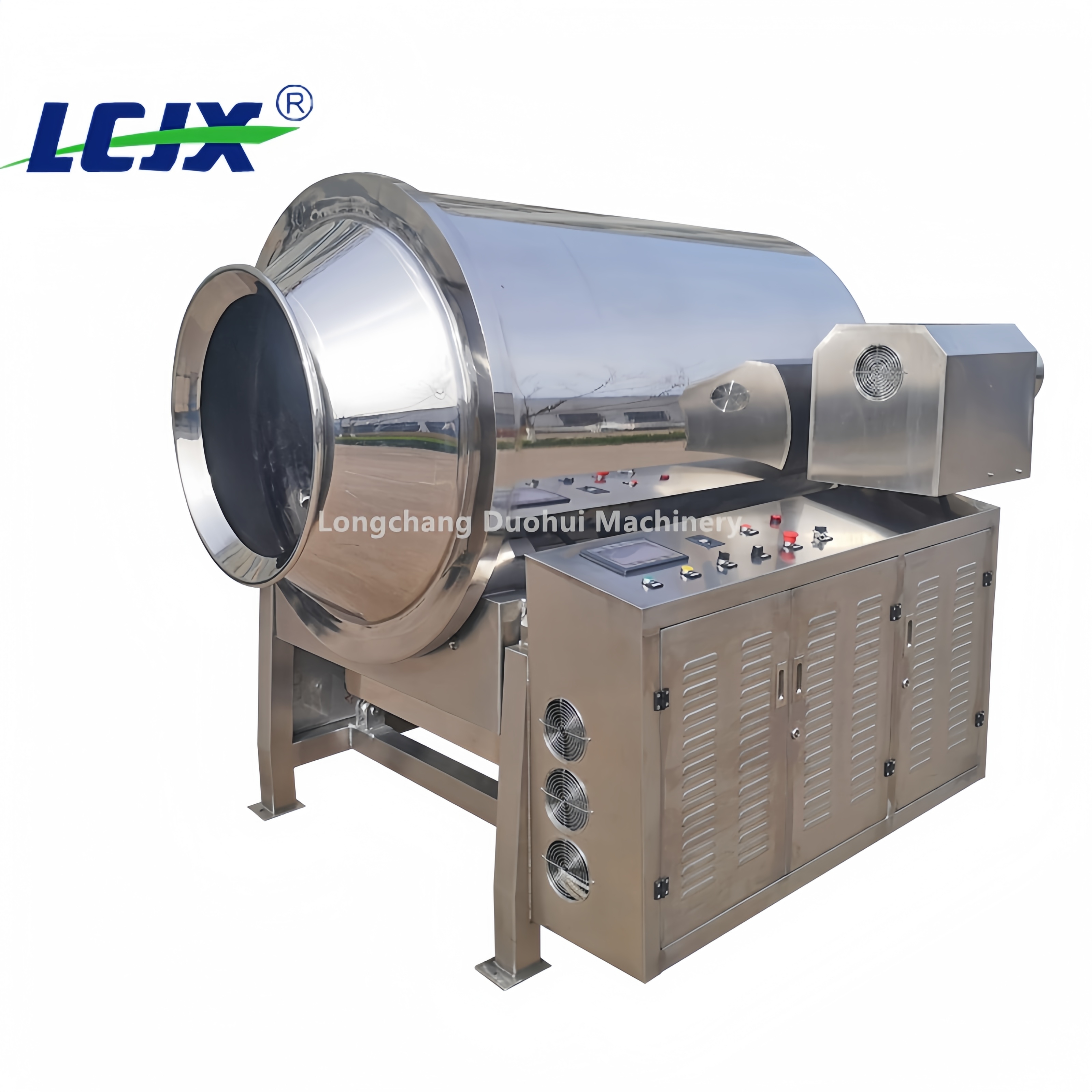 Industrial Sesame Cocoa Powder Roasting Machine Flour Wheat Germ Electric Roaster