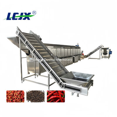 Custom Capacity Auto Food Roasting Line For Seasonings Chili Pepper Sichuan Pepper